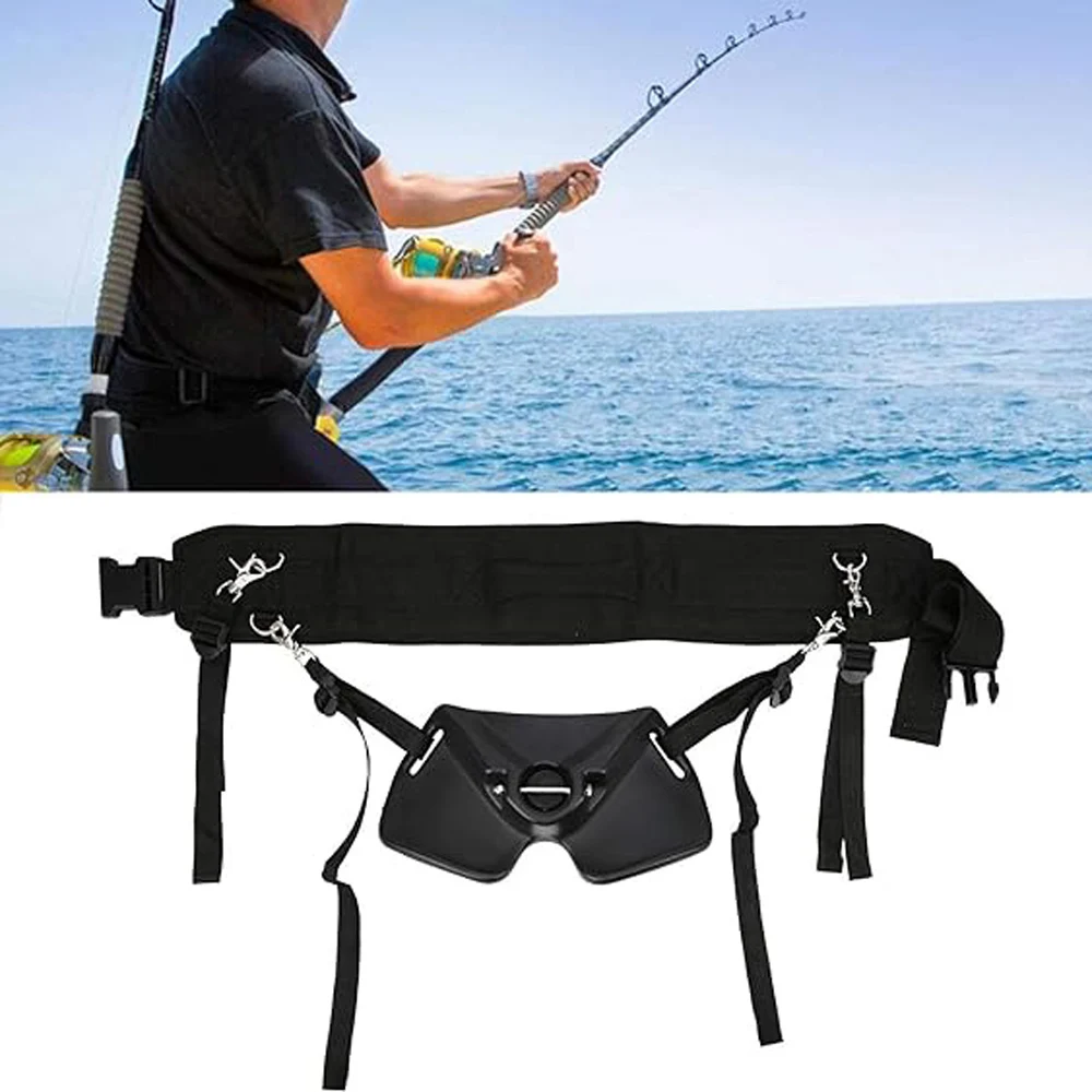 For Big Fish Game Boat Fishing Fighting Belt Adjustable Harness Gimbal Jigging Stand-up Rod Holder Pole Holster Sea Equipment