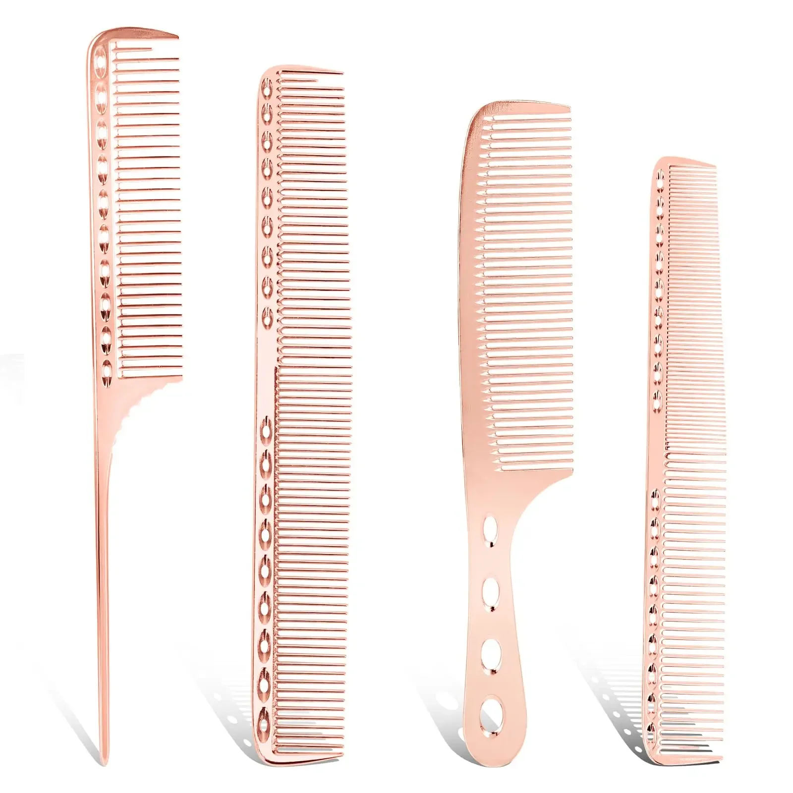 

Aluminum Comb Set Professional Hair Combs Barber Hair Cutting Brush Anti-static Tangle Pro Salon Hairdressing Care Styling Tools