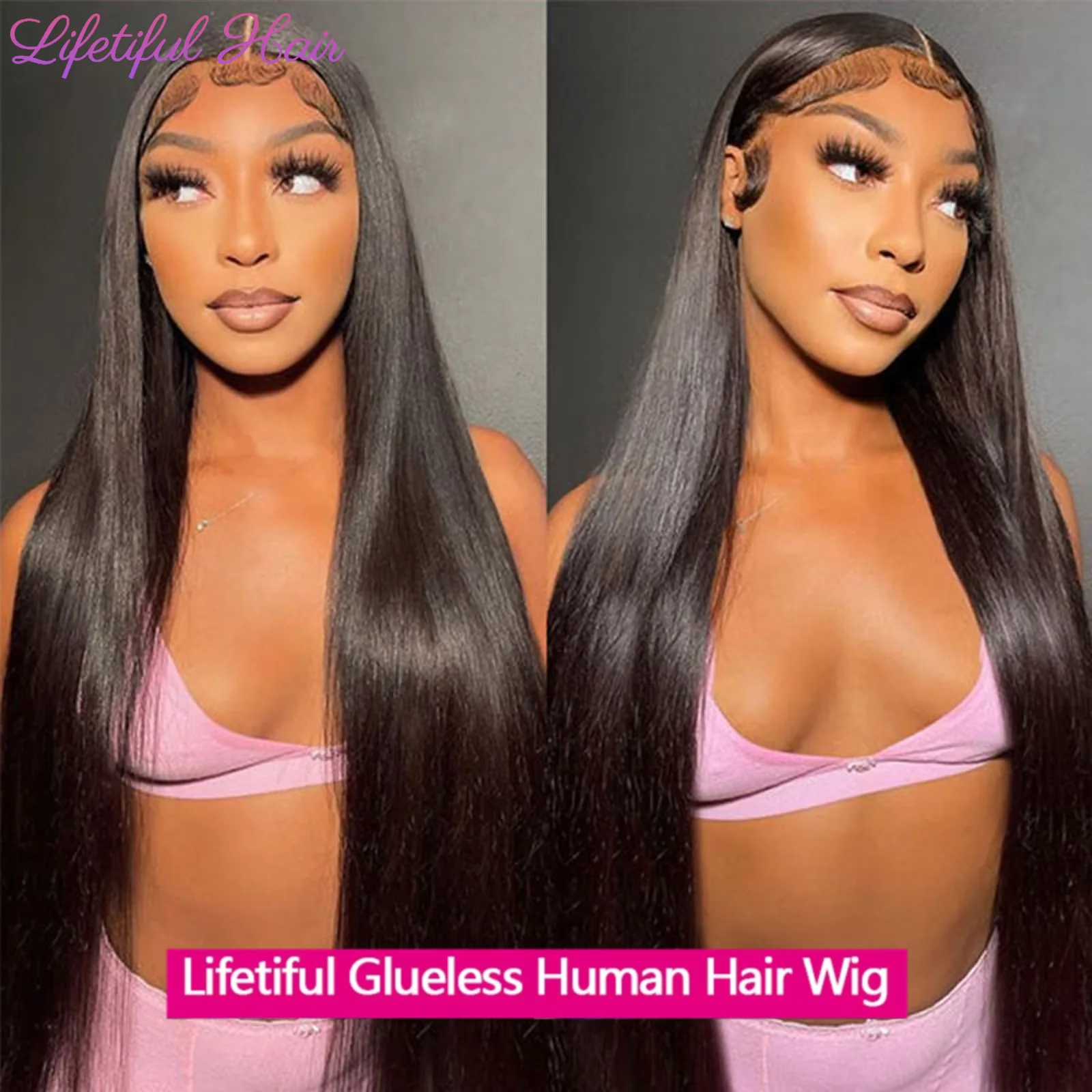 

Life 28 Inch Glueless Wig Human Hair Ready To Wear Straight Transprent 4x4 Lace Closure Wigs For Women Glueless Wigs Human Hair