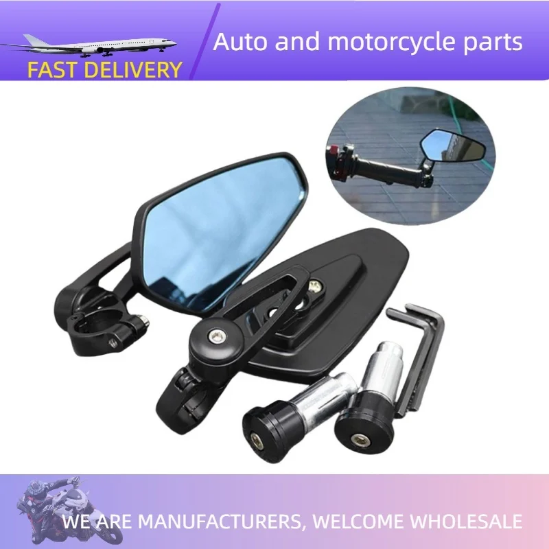 

Мотоциклетные синие стеклянные модифицированные ручки, боковые зеркала заднего вида для Benelli 502C 752S 302S Young lion 500 250