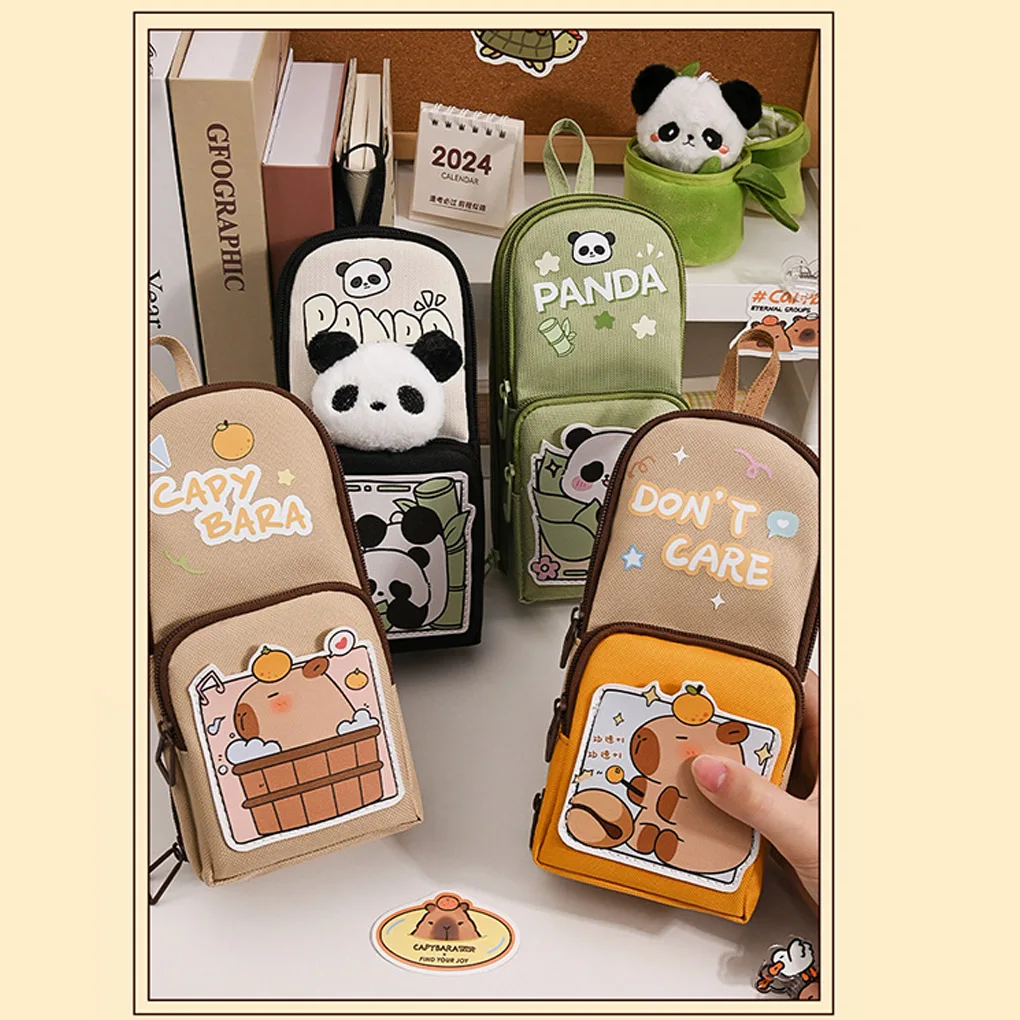 美的学生文具箱中大容量耐久性のある汚れに強い鉛筆バッグギフトに最適