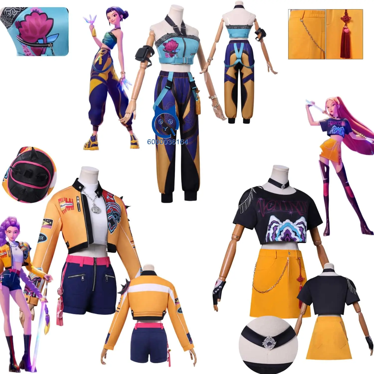 

Anime Demon Hunters Cosplay Costume Rumi/Mila/Zoe Role Play Fashion Stage Performance Outfit for Women Adult Comic Con Halloween