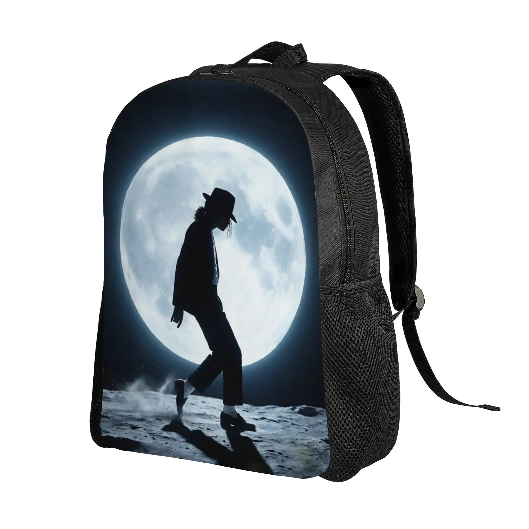 M-Michaels MJ King Music Cool Backpack Gift Student Work  Daypack for Men Women College Shoulder Bag