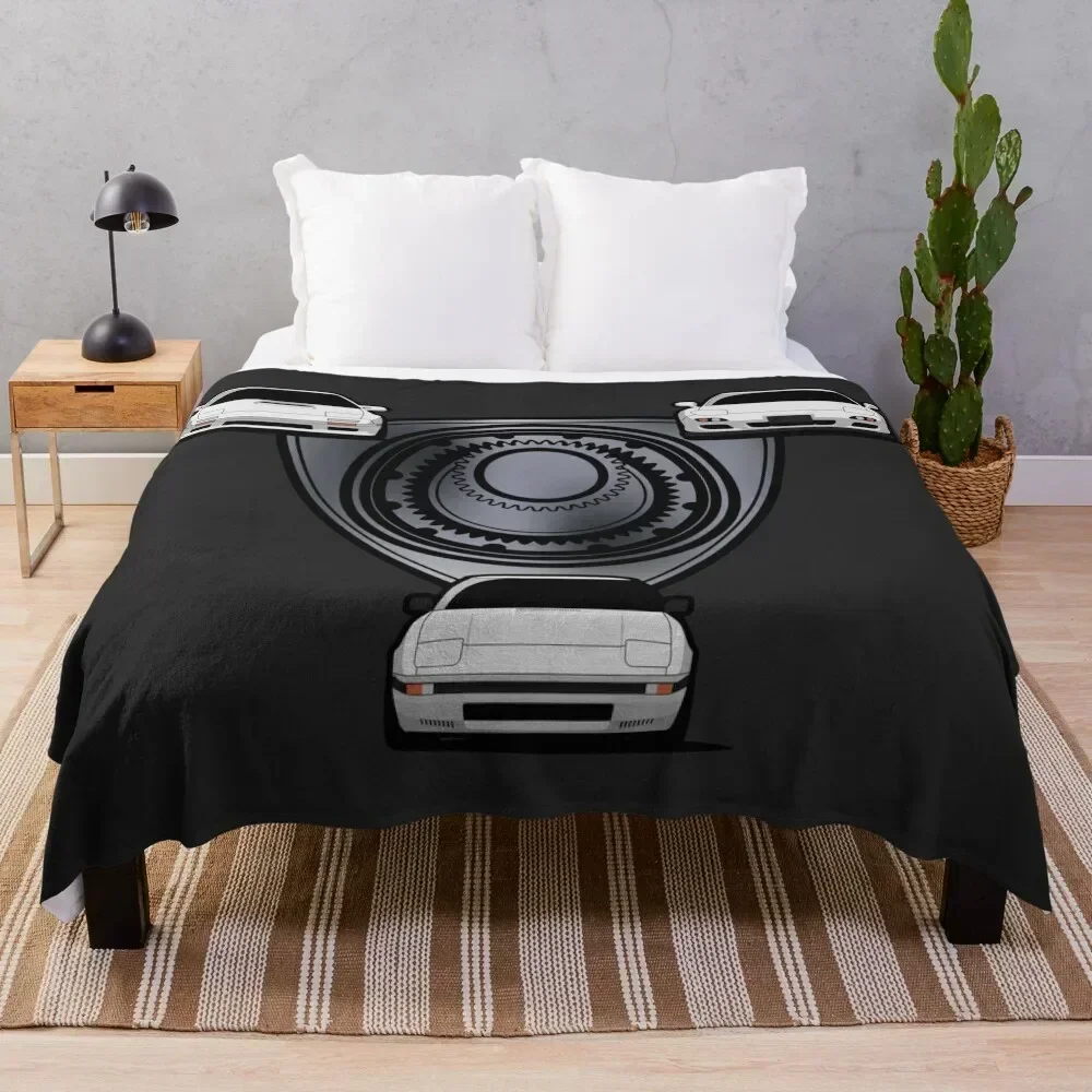 

Rx7 Rotary Throw Blanket Plush Fuzzy Cozy Blanket for Couch Sofa