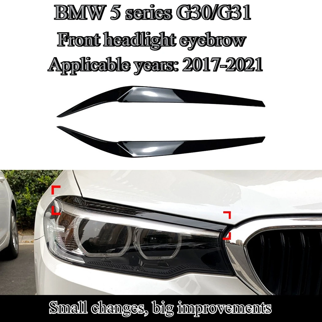 

For BMW 5 series g30 525i 530i 2017-20 light eyebrow headlights car sticker exterior modification