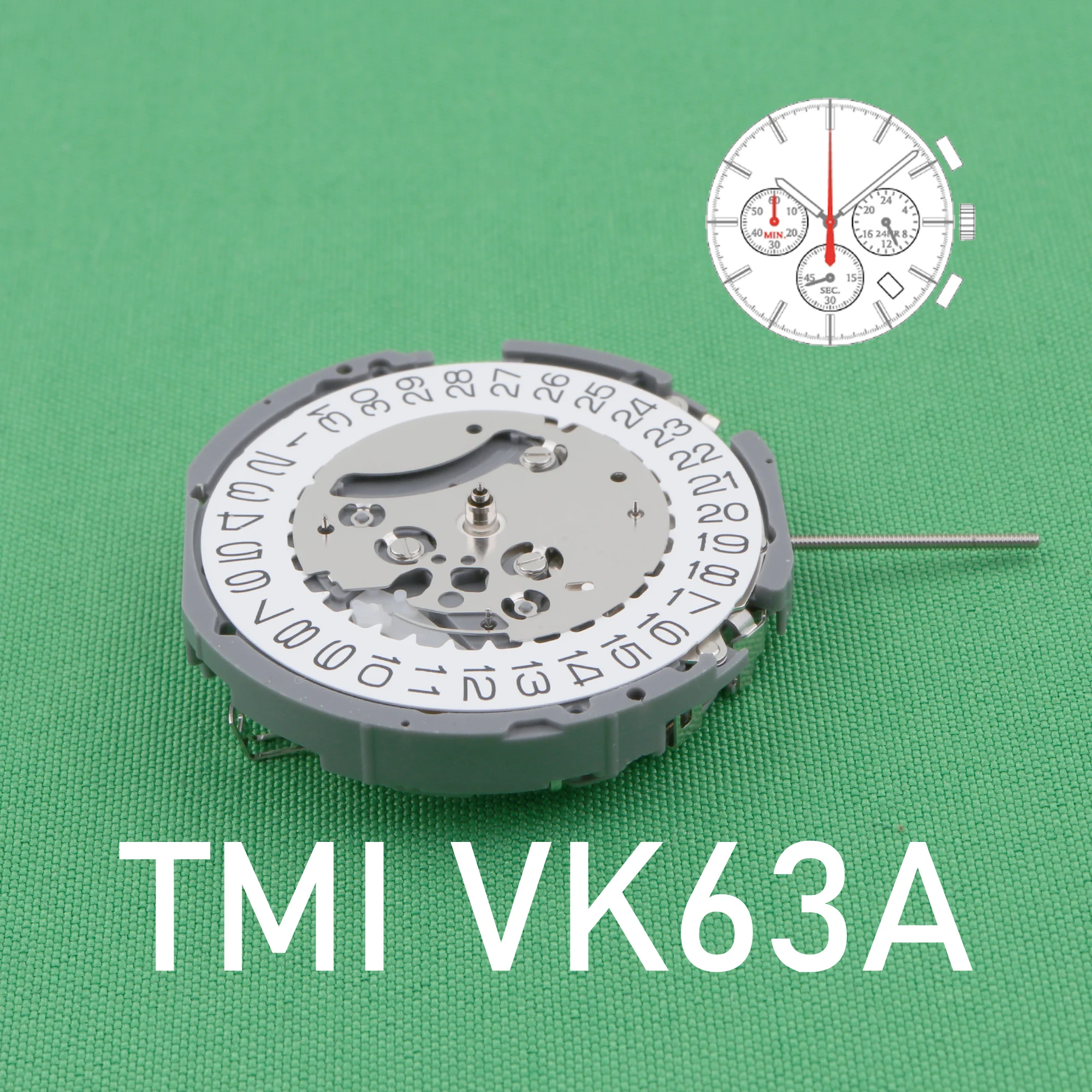 VK63 movement New Japan Seiko Vk63a Quartz Movement Original SII/TMI Vk63 Watch Movement Watch Accessories Date At 4