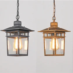 Outdoor Waterproof And Rust-Proof Courtyard Chandelier Corridor Aisle Balcony Chandelier Villa Garden Pavilion Pendent Ligh