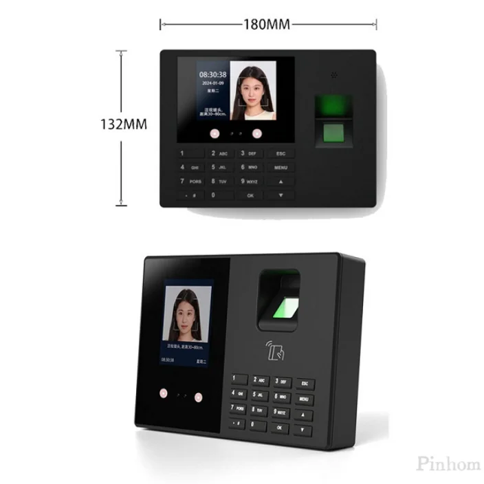 Terminale biometrico per presenze con display da 2,8" Prodotto per il controllo degli accessi con riconoscimento delle vene del viso e della palma da 1000 persone