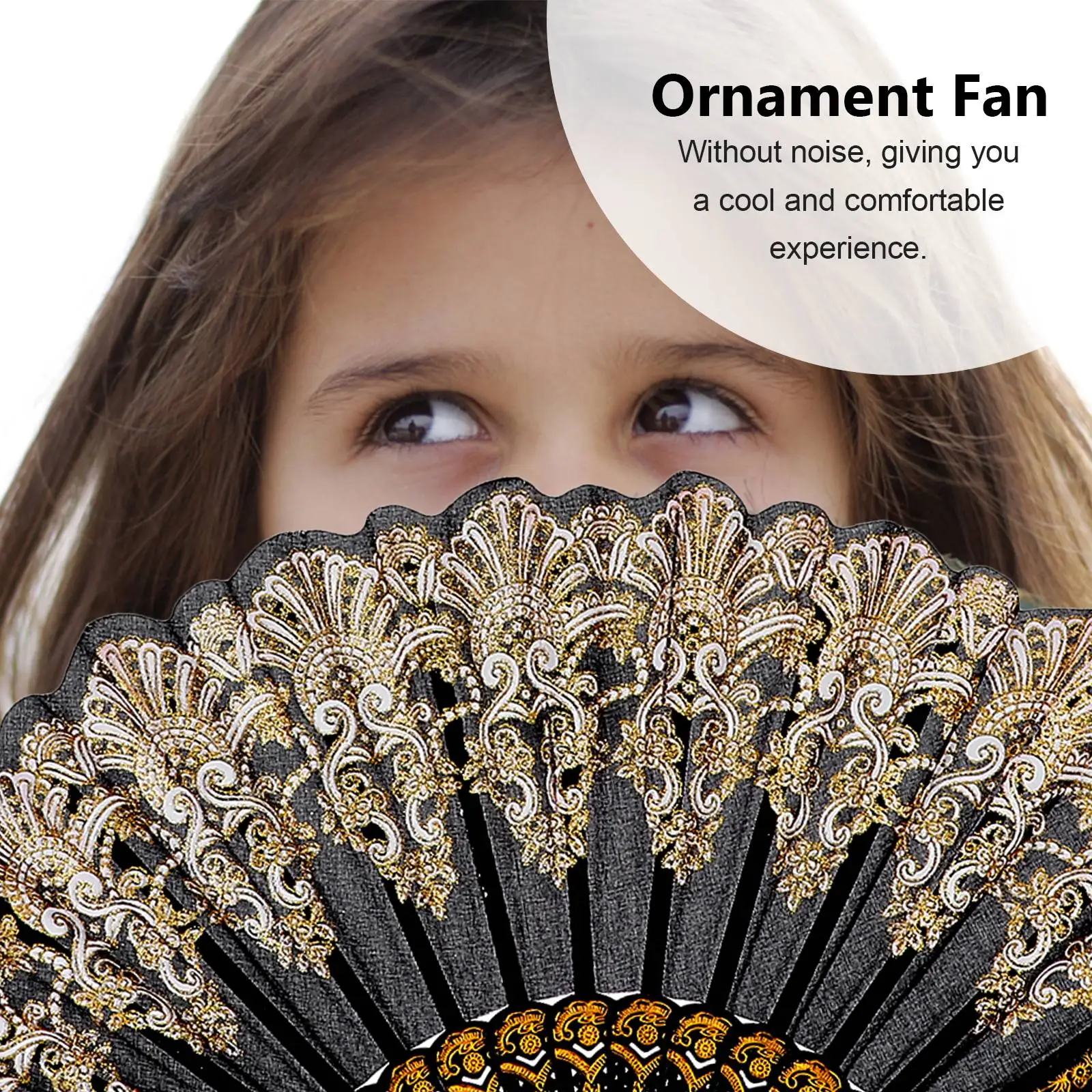 

2 Pcs White Black Chinese Chinese Style Dancing Foldable Fan Fans Foldable Hand Fans Decorative Props Gifts