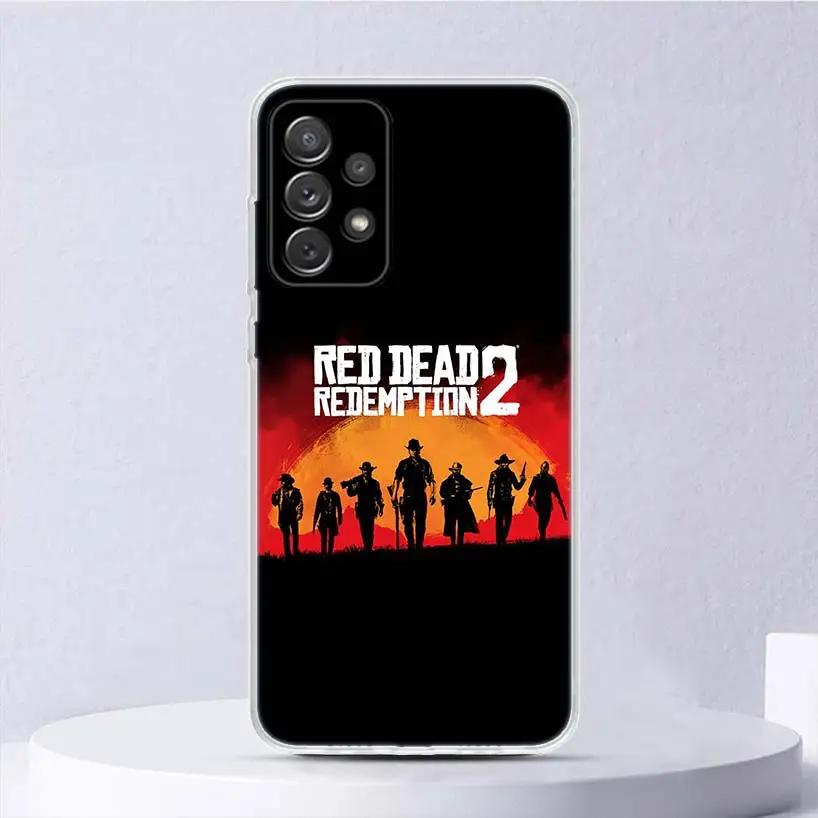 Red Dead Redemption 2 Soft Case For Samsung Galaxy A15 A14 A13 A12 A55 A54 A53 A52 Phone Cover A35 A32 A33 A25 A23 A22 A05S A04S