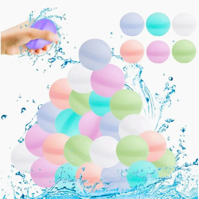 Nouveaux ballons d'eau réutilisables ballon d'eau rechargeable remplissage rapide auto-scellant bombe à eau balles anti-éclaboussures pour enfants piscine