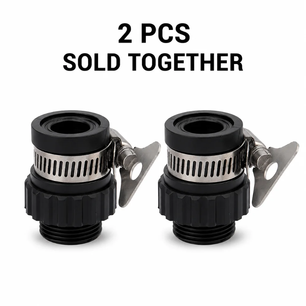 2pcs Quick Connect Water Faucet Adapter Multi-functional Universal Tap Connector Leak-Proof Garden Hose Adapter Car Washing