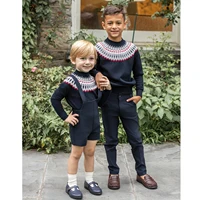 Collection Madeline AP AW26 : Robe florale pour filles, pull à col rond pour garçons, vêtements assortis pour frères et sœurs, famille 5