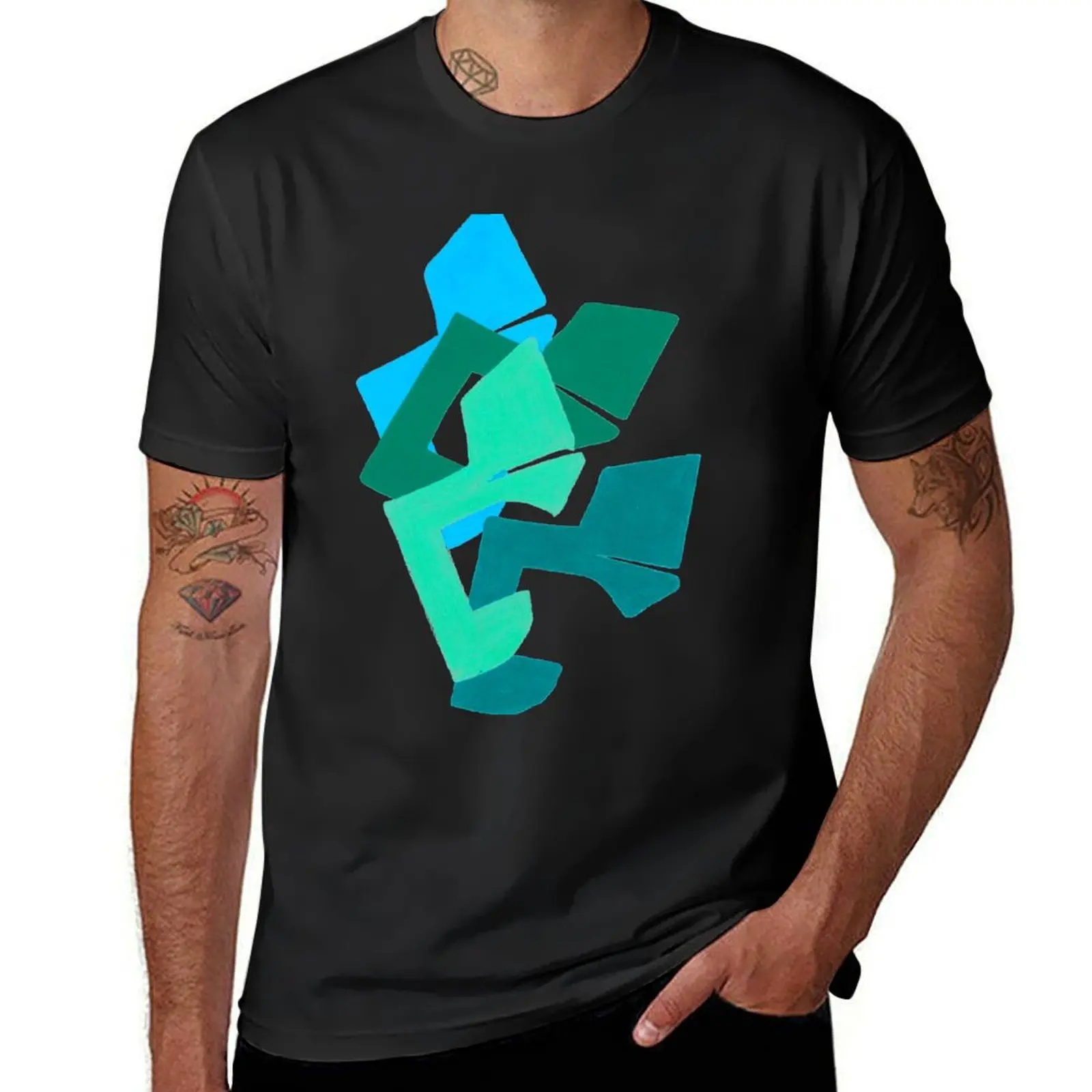 Abstract Face Arches T-Shirt blanks shirts graphic tees plus size tops customs design your own mens big and tall t shirts