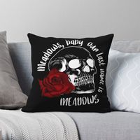 Haunting Adeline Our Last Name Is Meadows Square Pillowcase Polyester Linen Velvet Printed Zip Decorative Sofa Seater Cover 18\