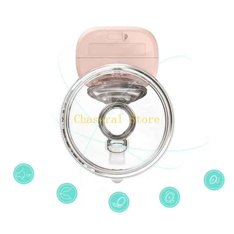 E7CE Pompe automatique sans fil d'allaitement sans fil BPA BPA 2 modes Strong Aspiration Power Power Pump-Milk Collecteur