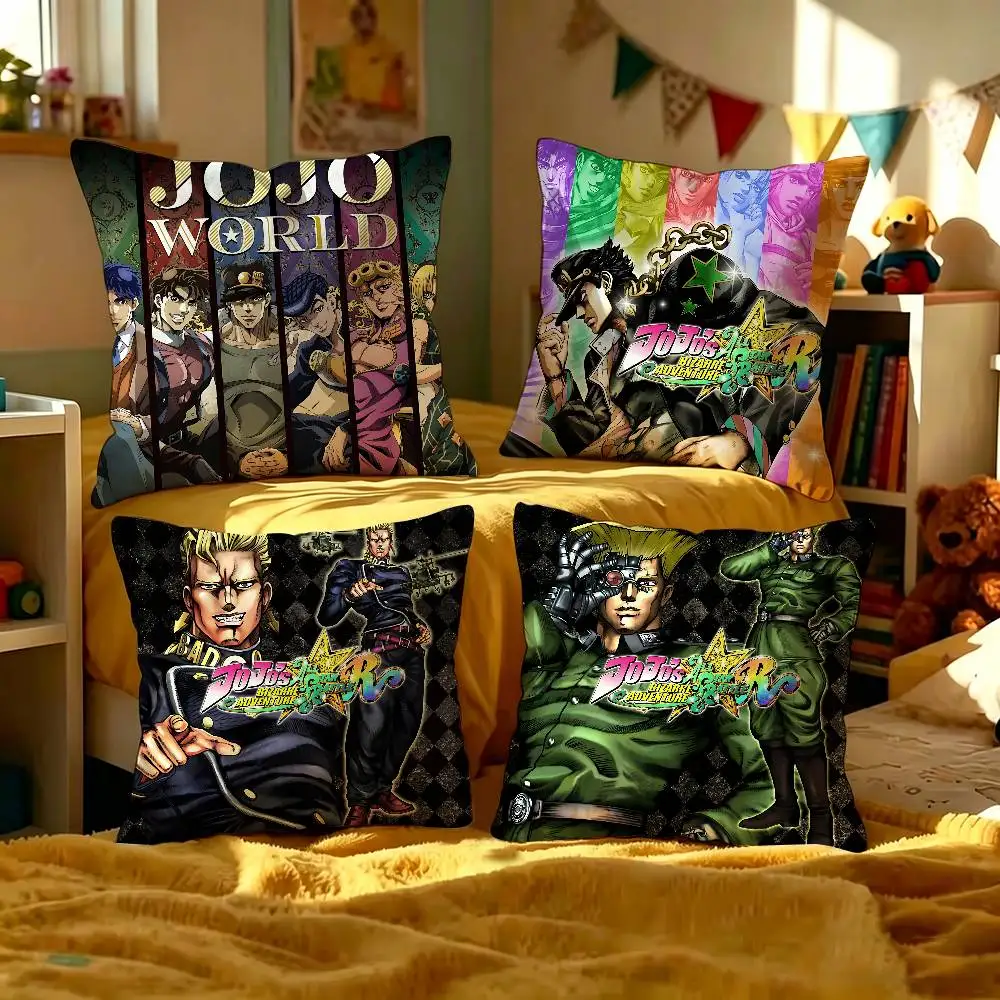 JOJO B-bizarre A-adventure Anime Pillow Gift Home Office Decoration Bedroom Sofa Car Cushion Cover case 45x45