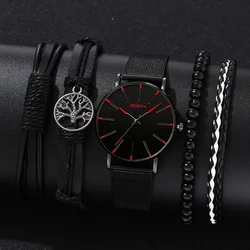 Mens Luxury Quartz Wristwatch Luminous Clock Men Fashion Business Watches Male Casual Black Bracelet Watch