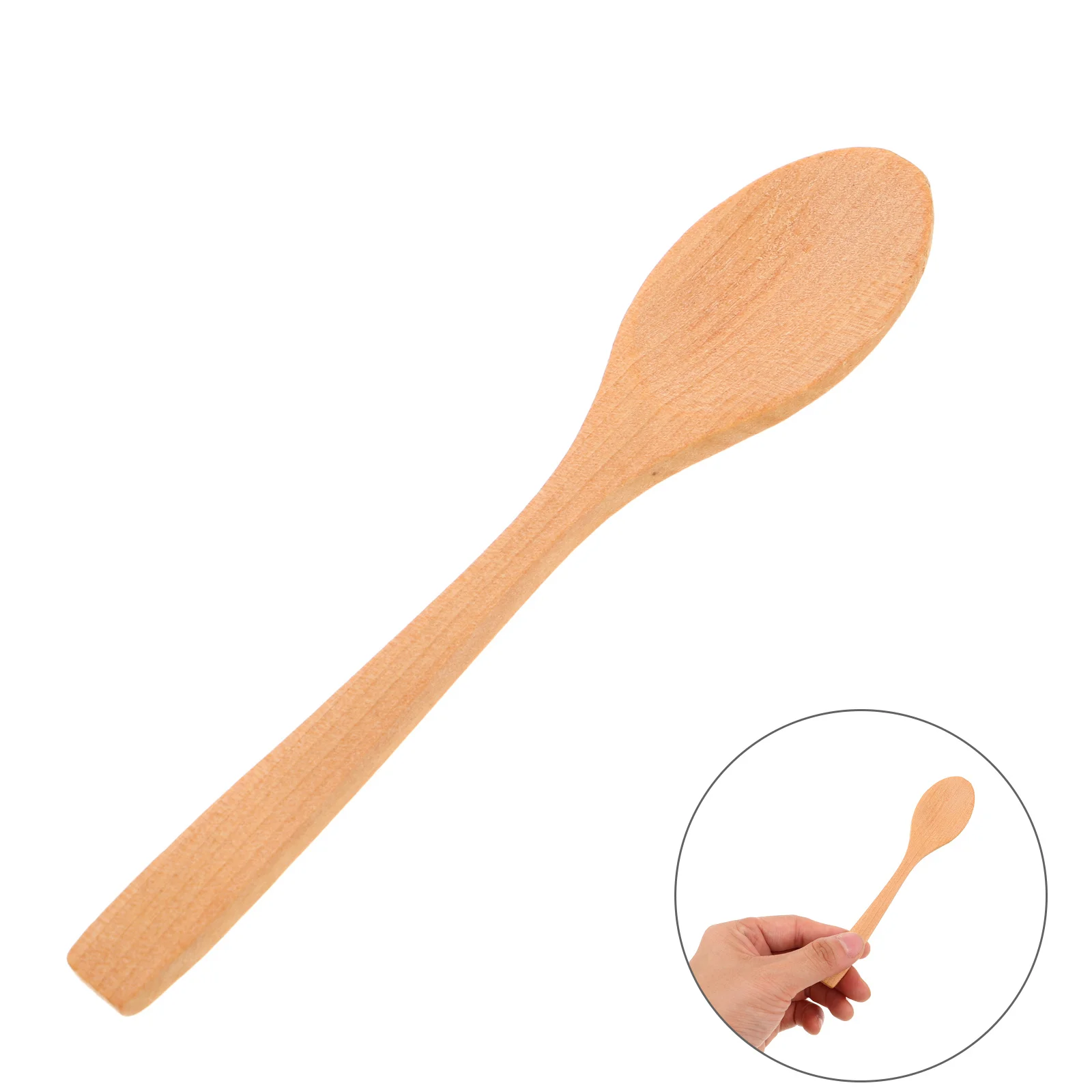 

10Pcs Wooden Small Serving Spoons Creative Table Decor Lightweight Multiuse Ice Cream Bath Salt Honey Jam Coffee Spices