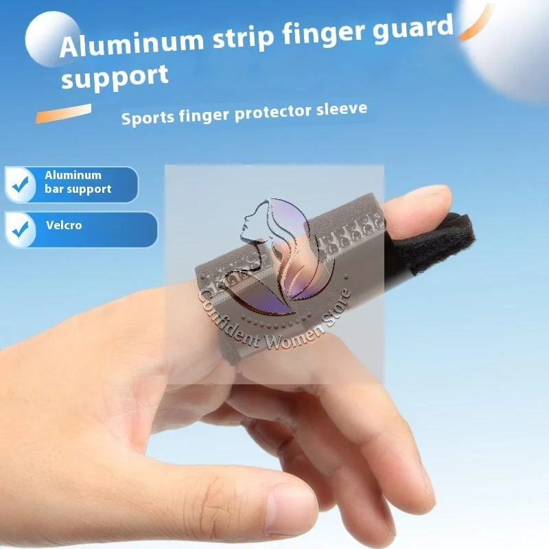جبيرة تثبيت الإصبع، دعامة فرد، حزام قابل للتعديل مع دعم لوحة الألومنيوم لاستعادة العناية بمفصل مصحح الإصبع
