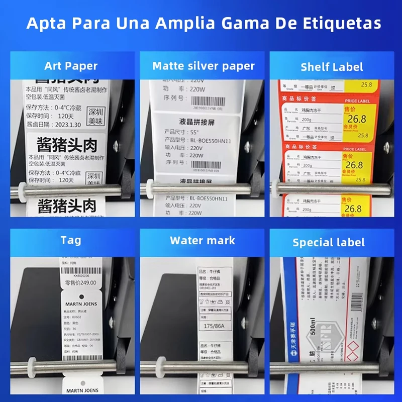 Riavvolgitore automatico di etichette Riavvolgitore bidirezionale per carta con codice a barre autoadesivo da 100 mm Macchina per il riciclaggio di etichette