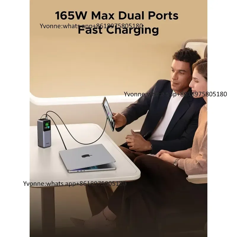 Nexode 20000mAh 165W Power Bank USB-C Cable 100W Input Fast Charging for Pro/Air 17/16 iPad Pro for S25 view 3
