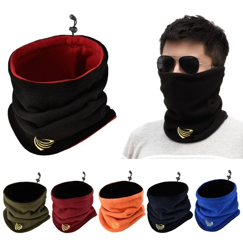 Winter Camping Fleece Neck Gaiter Ski Tube Scarf Snowboard Half Face Mask Face Cover For Men & Women Outdoor Cold-proof Collar