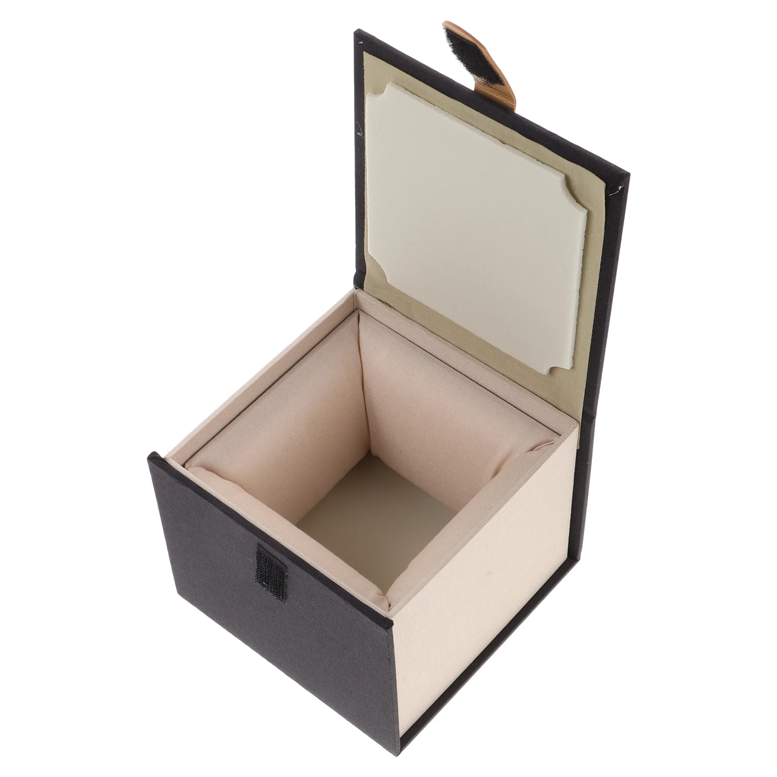 

Ring Comb Gift Box Cotton Fabric Storage Case For Hair Accessories Detangler Comb Jewelry Holder Square Dressing Organizer