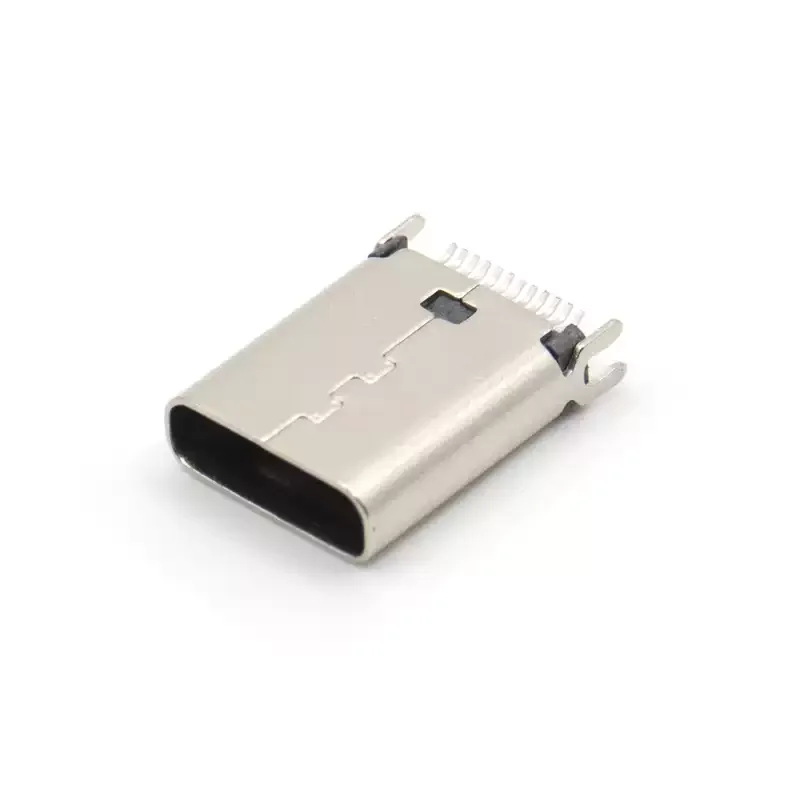 5 pcs USB 3.1 Type C Connector 24 Pin Male Straddle Mount USB 3.1 Version Plug Superspeed+ Rating 1.5A