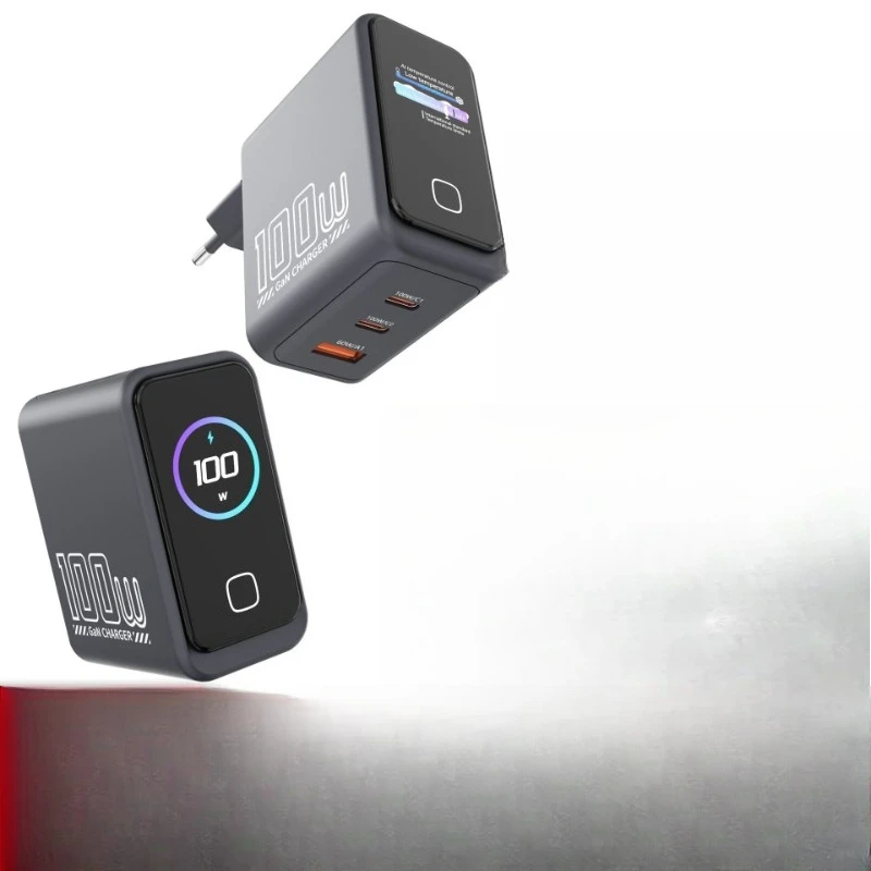 

Screen display gallium nitride multi-port fast charging head charger notebook phablet mobile phone fast charging head