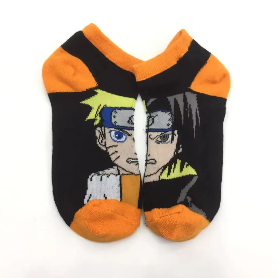 Naruto Anime Ninja Sock for Men Women Sasuke Sakura Kakashi Orochimaru Akatsuki New Casual Breathable Sweat-wicking Cool Gift