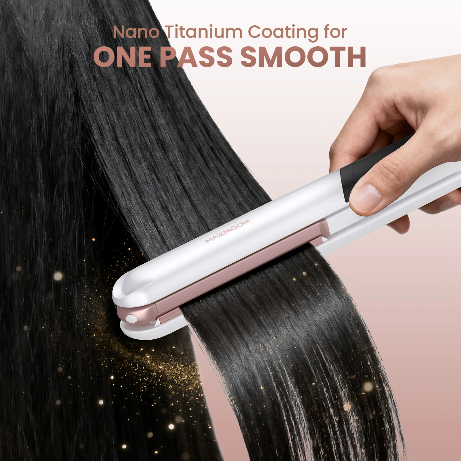 MAXGROOM 3In 1 المهنية مكواة فرد الشعر بكرة الشعر PTC السيراميك تسخين سريع بكرة الشعر قابل للتعديل درجة الحرارة مكواة فرد الشعر #5
