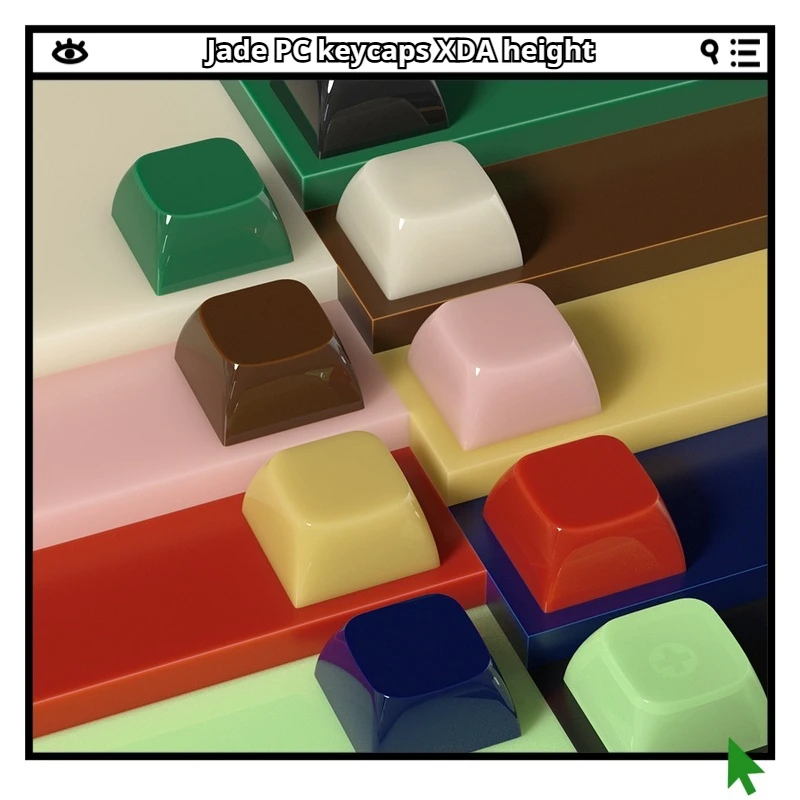 

Нефритовый колпачок для ПК XDA с гравировкой по высоте, 10 шт., 1u, персонализированные колпачки для клавиш, индивидуальные, эргономичные, шелковистые, гладкие, на ощупь, несколько цветов