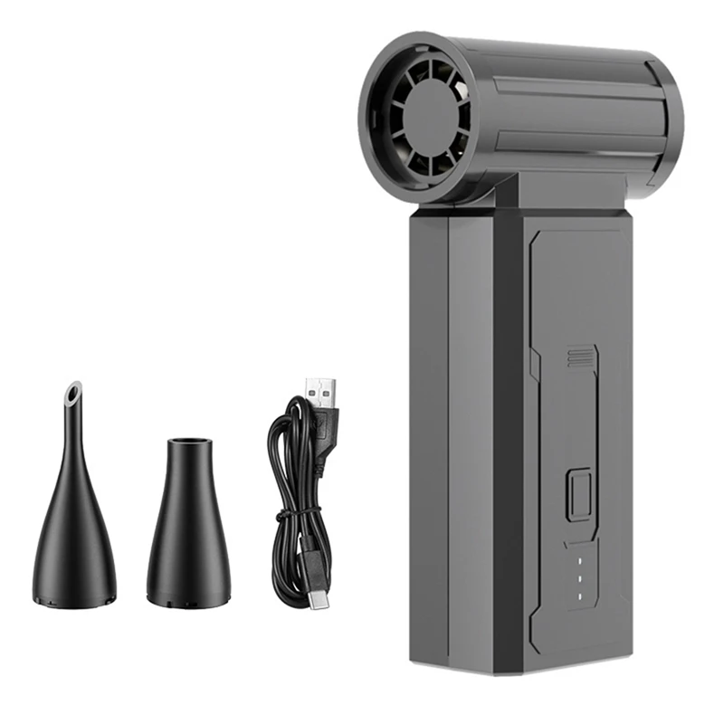 

FFYY-Mini Turbo Jet Fan Air Blower Portable Cordless Computer Keyboard Cleaner 100000RPM Brushless Turbo Fan Air Duster