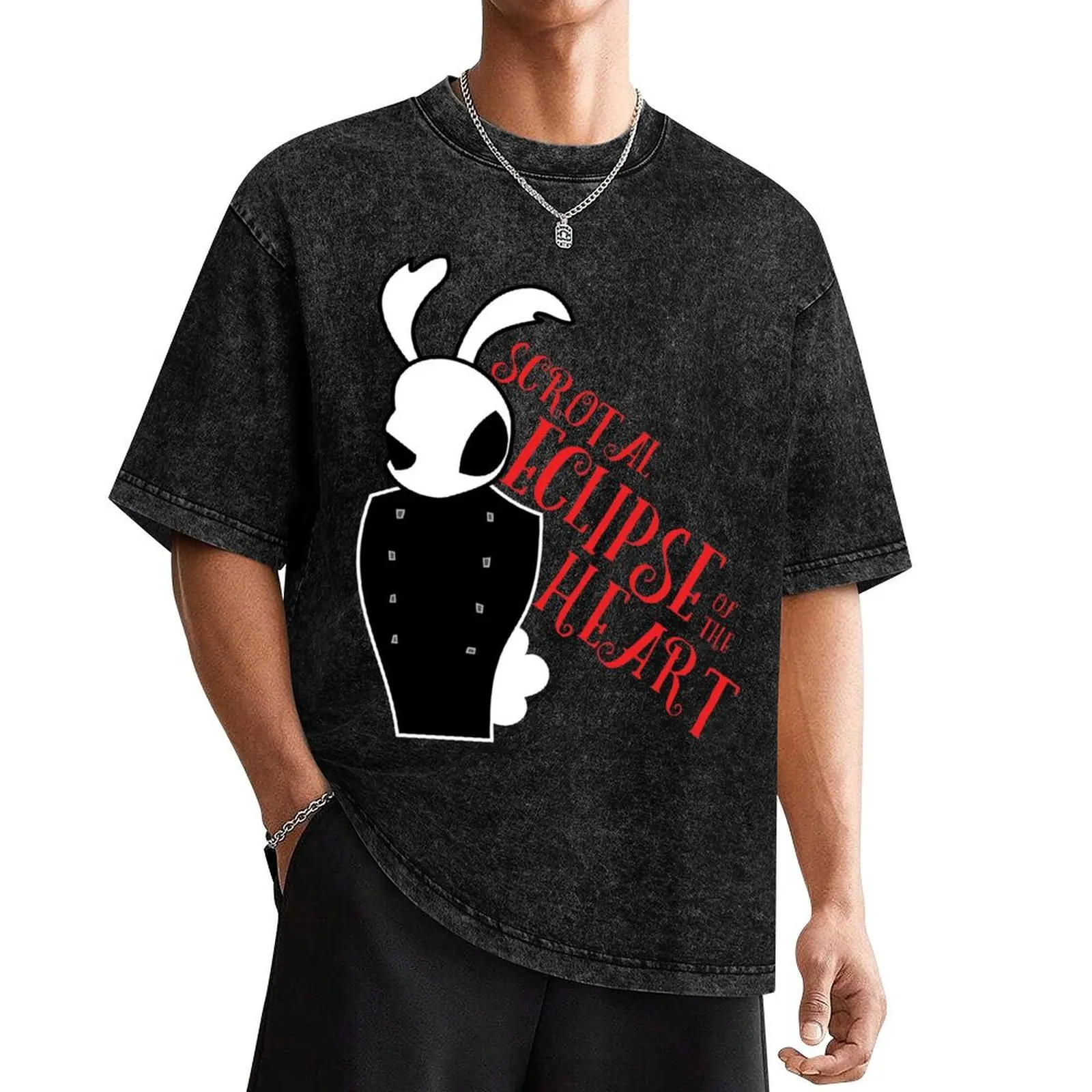 Футболка Scrotal Eclipse of the Heart, блузка, большие размеры, футболка с рисунком, милые топы, футболки для мужчин, хлопковые Футболка Scrotal Eclipse of the Heart, блузка, большие размеры, футболка с рисунком, милые топы, футболки для мужчин, хлопковые