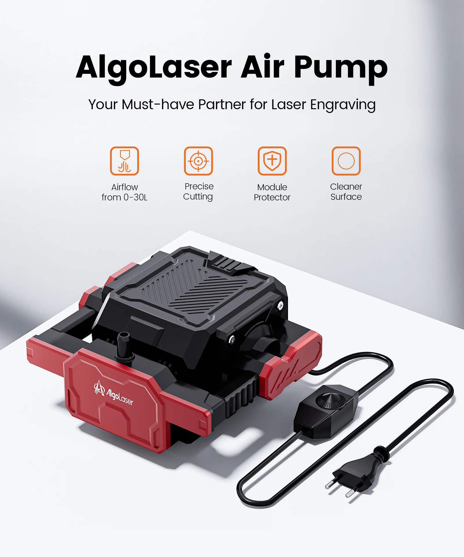 AlgoLaser 2025 Accessori di aggiornamento Incisore laser Mandrino rotante Purificatore d'aria Smart Camera Custodia con piattaforma a nido d'ape Strumenti fai da te