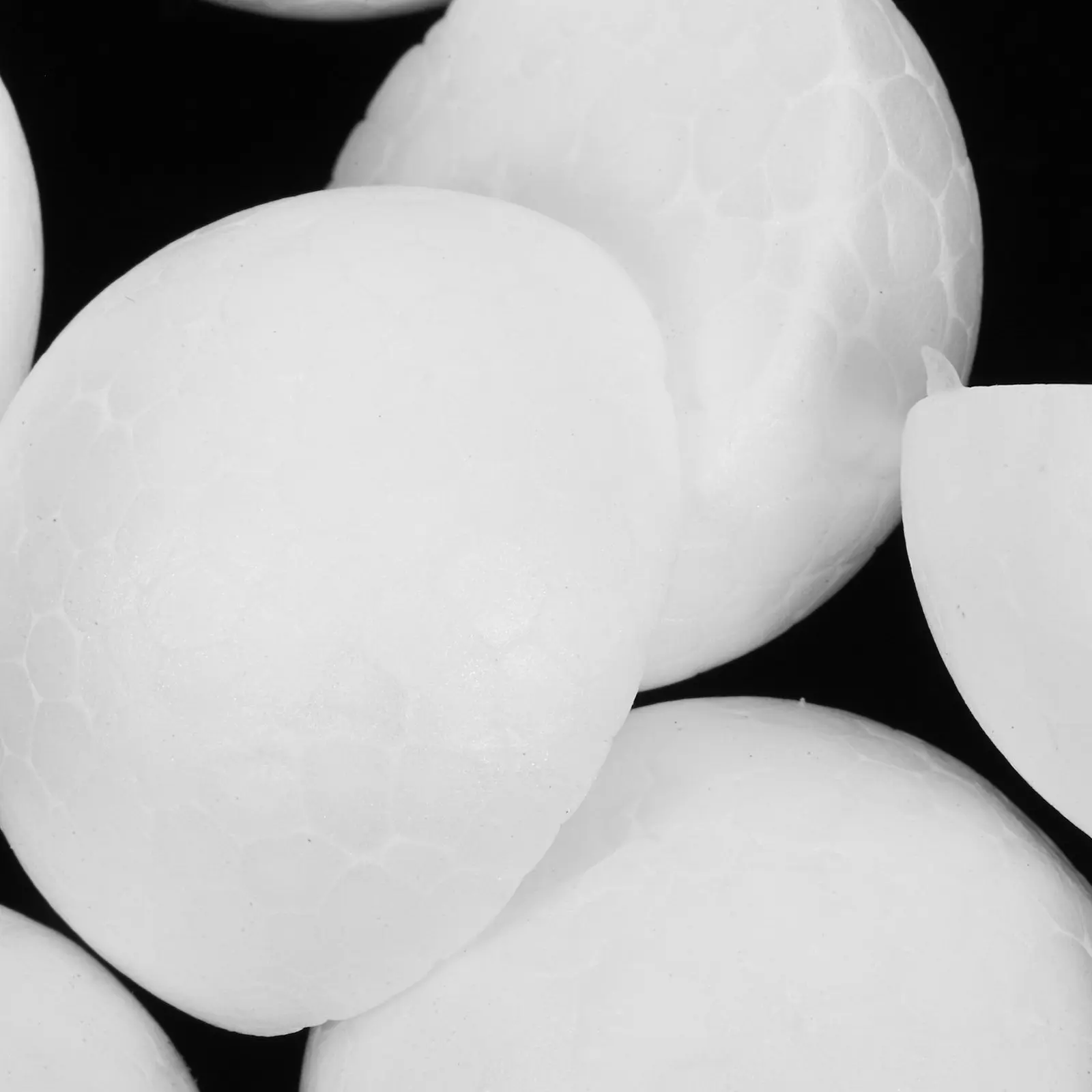 200Pcs 3Cm White Half Round Foam Balls Eco Friendly Craft Material for Children Preschool Church DIY Ornament Making Winter view 4