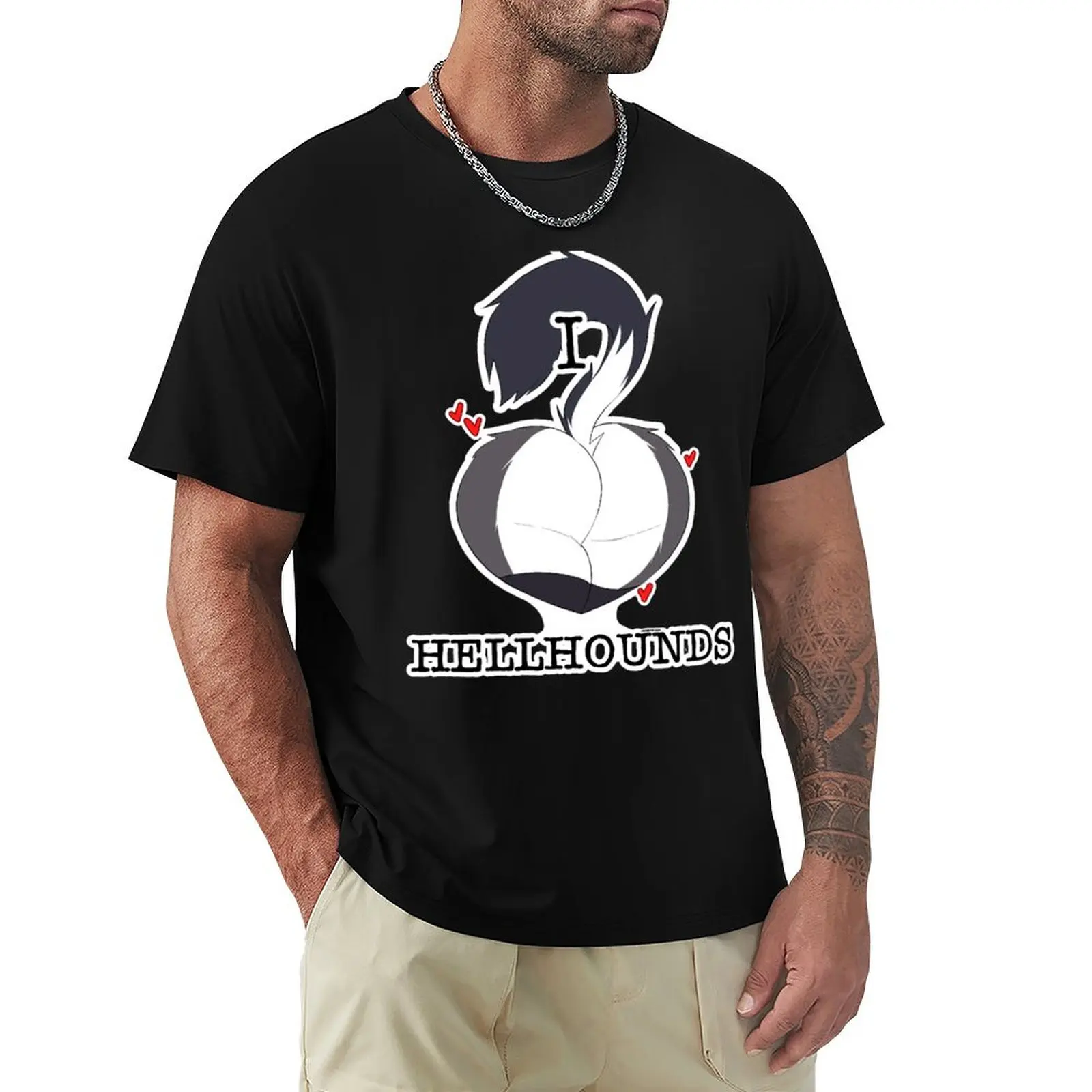 I HEART HELLHOUNDS - LOONA BUTT T-Shirt Functional Casual Short Sleeve Tee