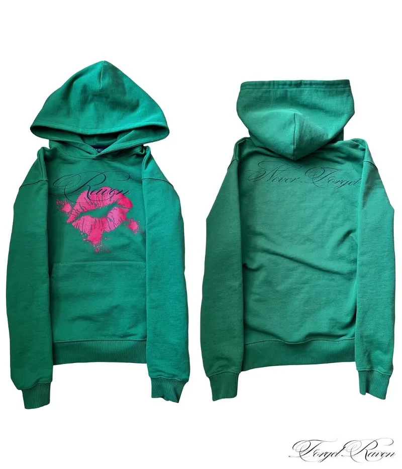 Harajuku zip up Hoodie Fashion Vintage Alphabet print pattern Y2K Casual Oversized Hoodie Men women Sweatshirt HipHop Streetwear