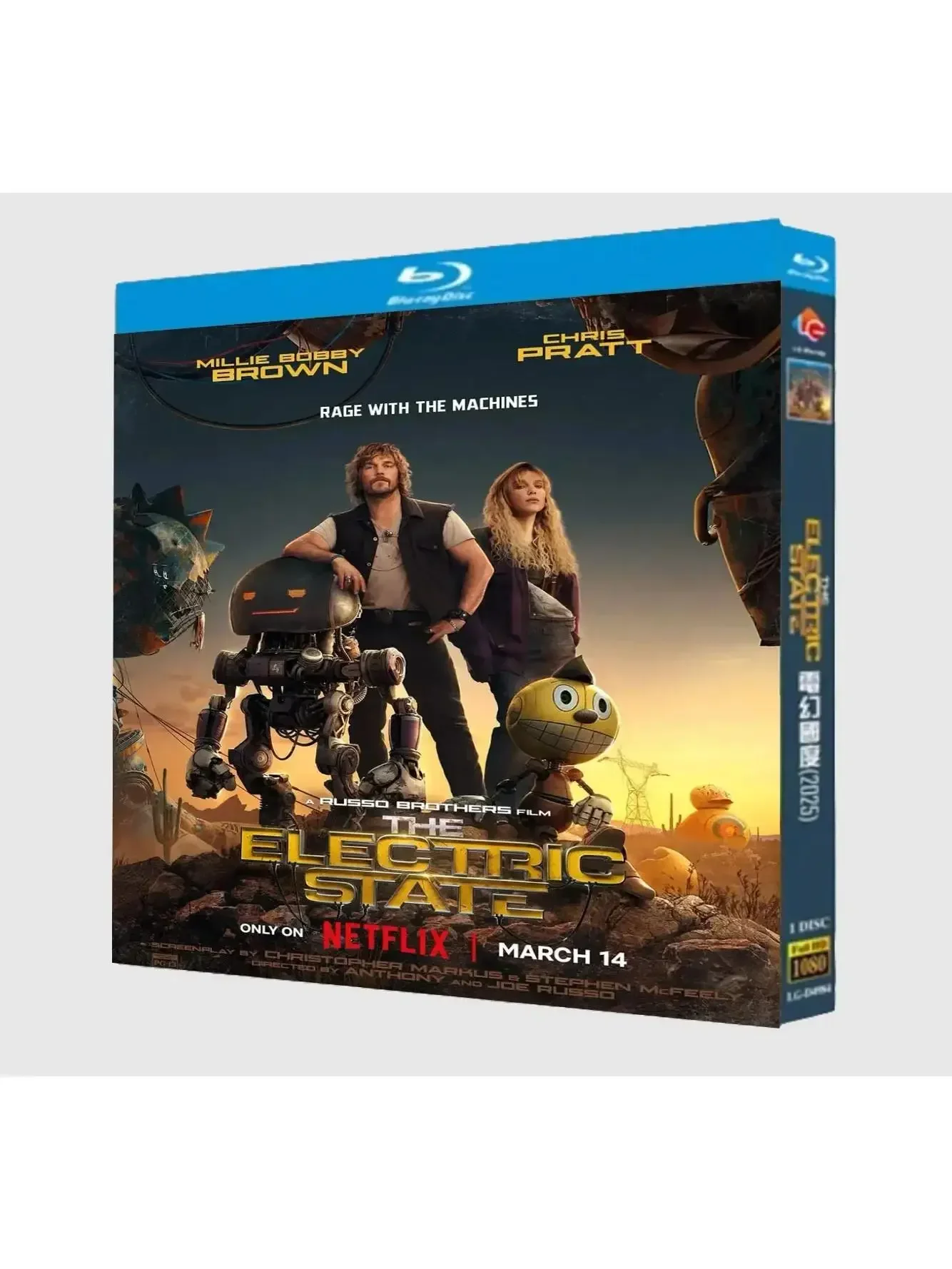 The Electric State (2025) 1 Dysk Blu-ray Wysokiej Rozdzielczości, Wszystkie Regiony, Nowe, Zapakowane, High Definition B-D — zdjęcie produktu 3