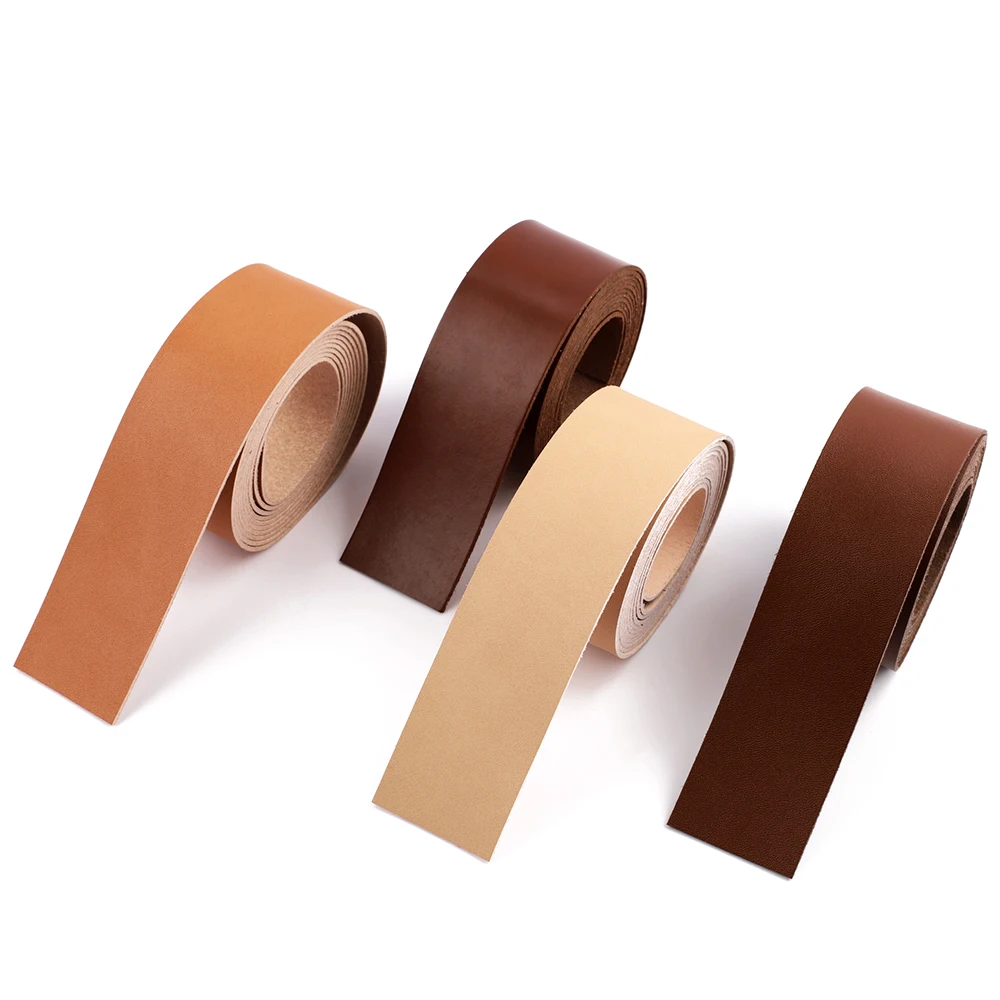 

2 Meters DIY Leather Crafts Straps Strips for Bag Accessories Belt Handle Crafts Making 1.25/1.5/3.75/2.5cm Wide Durable Sturdy