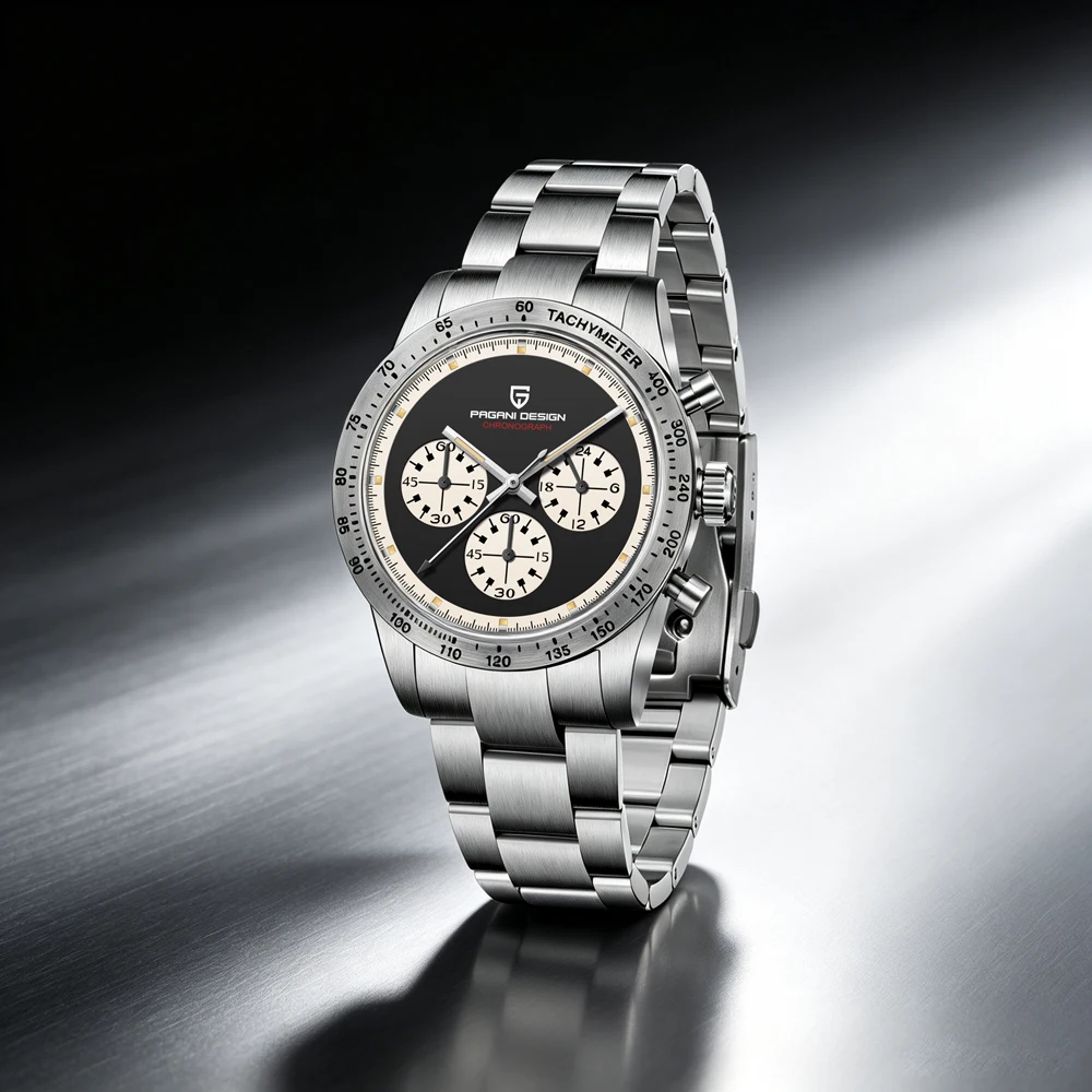2026 New PAGANI DESIGN Men's Watches Top Luxury Quartz Wristwatches VK63 Speed Sports Chronograph Watch For Men AR Sapphire Mirror Waterproof Luminous Stainless Steel Man Gift Clock