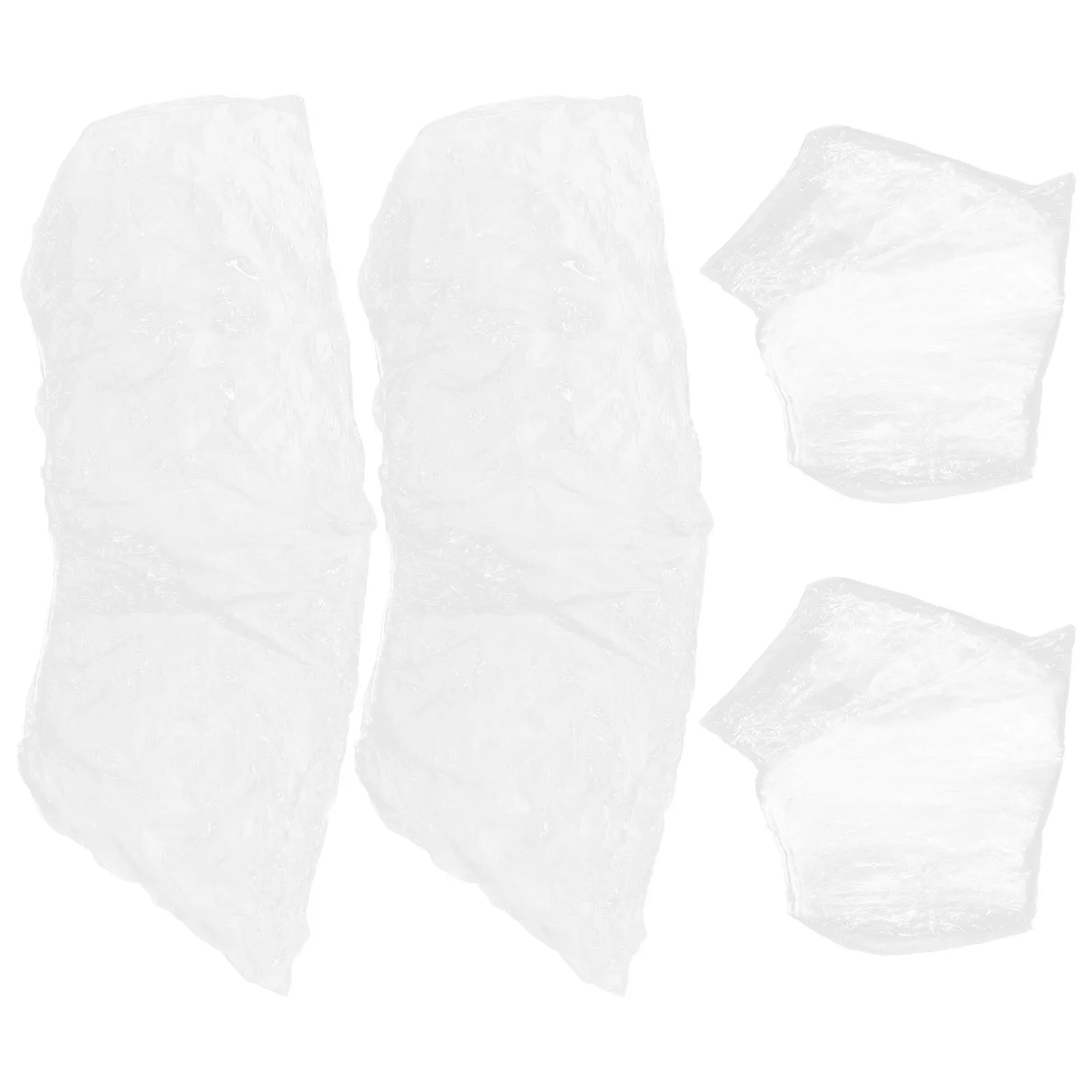 

4pcs Motorcycle Cover Bike Protective Cover Waterproof PE Material Transparent Disposable All Weather Storage Summer Winter