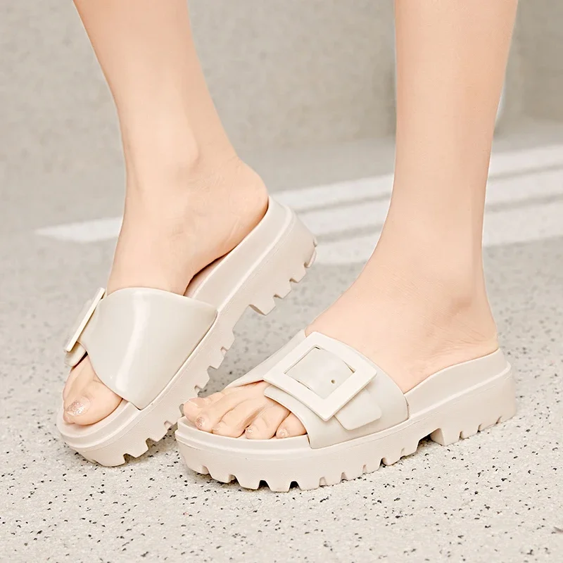 Office Worker Special Ladies Summer Slippers Anti Slip Cushion Insole Relieve Standing Fatigue After Work and Outdoor Casual