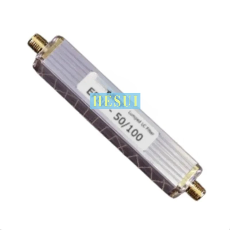 1dB 50MHz - 100MHz Filter Fast cut-off bandpass filter module board  SMA port CNC Al shielding shell