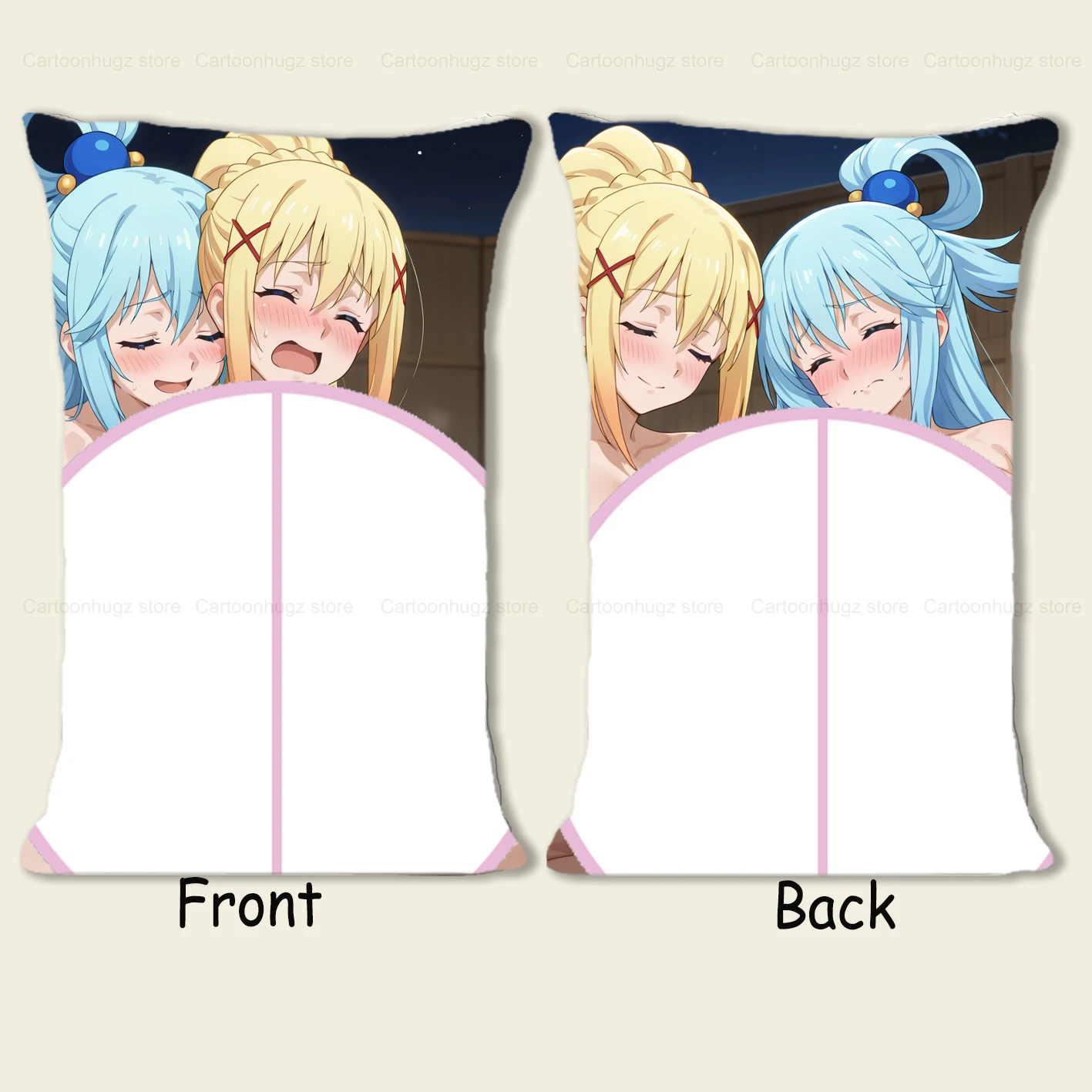 

Чехол для подушки Dakimakura с изображением аниме Aqua and Darkness, двусторонний принт, 40x60 см