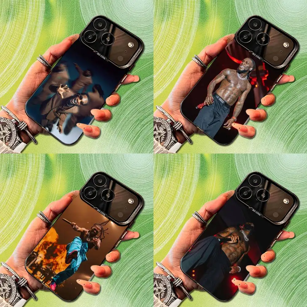 

Cool B-Burna B-Boy Singer Phone Case For iPhone 14,17,13,12,11,16,15,Mini,Pro,SE,XS,MAX,Black Matte Silicone Cover