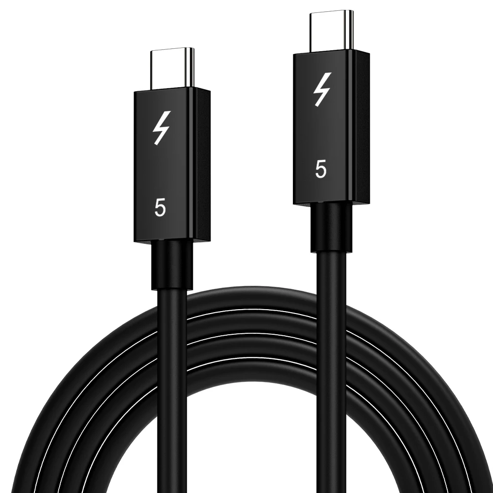 Kabel Thunderbolt 5 z miękkiego TPE, 80 Gbps, USB4 V2, kabel koncentryczny Type-C USB-C do C, 240 W, 16K 8K, do EGPU, Mac MINI, SSD, iPhone 16, MacBook — zdjęcie produktu 7