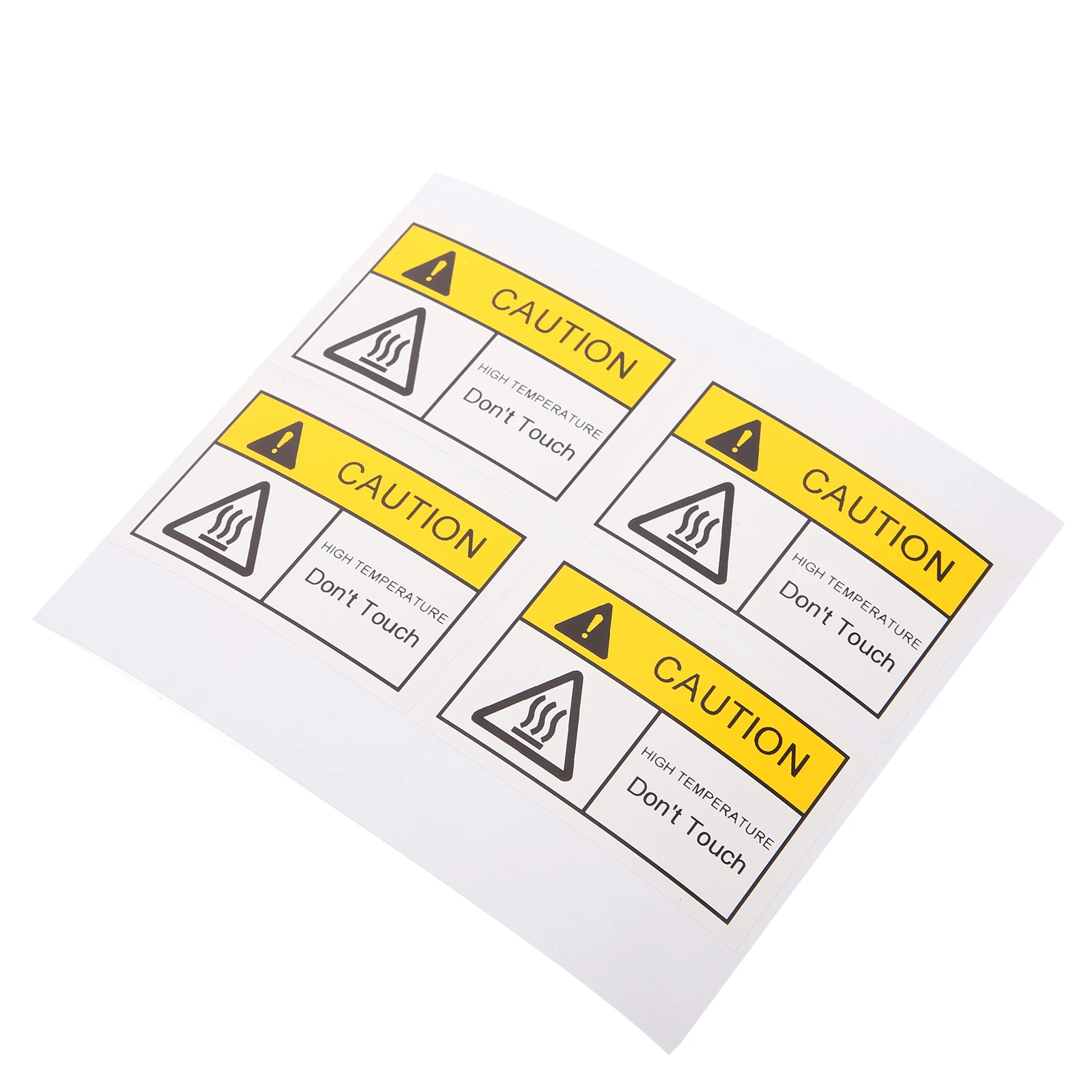 

4pcs High Temperature Warning Labels 60x40mm Self Adhesive Caution Hot Surface Stickers Safety Signs Decals Vinyl Pvc