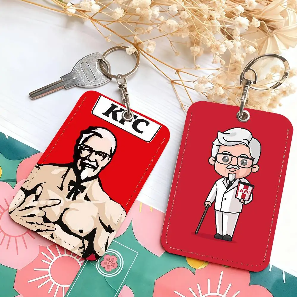 

Fashion K-KFC Logo Card Holder Suitable For Bank Access Library Parking Bus Subway And Keychain